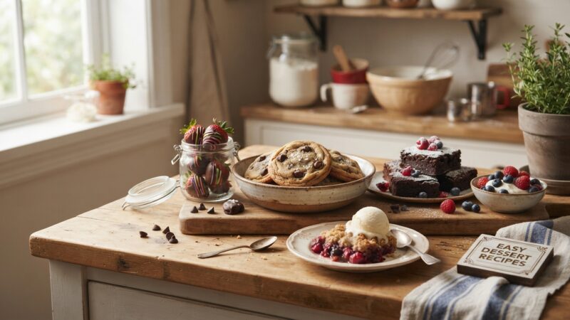 Easy Dessert Recipes Anyone Can Make at Home