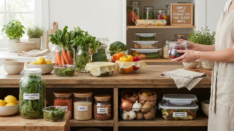 Simple Food Storage Tips That Reduce Waste